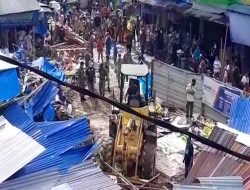 Dinas PUPR Pastikan Pembongkaran Gedung Putih Pasar Mardika Tuntas Dalam Sepekan