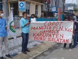 Aksi Demo Meminta Copot Haris Sebagai Manager PLN Namrole, Digelar GPPR Maluku