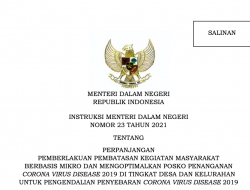 Pemerintah Perpanjang PPKM Mikro Mulai 21 Juli Hingga 25 Julli 2021