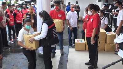 Sebanyak 52 Paket Sembako Disalurkan My Home Ambon Sebagai Bentuk Berbagi Kasih