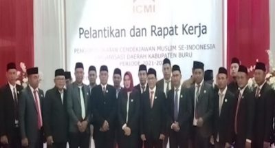 Resmi, Pengurus ICMI Kabupaten Buru Periode 2021-2026 Dilantik