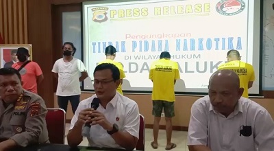 Selundupkan Sabu, Anggota Ditresnarkoba Polda Maluku Ditangkap