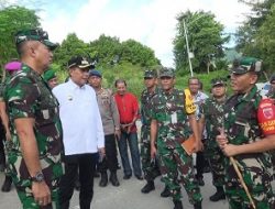 Tim Pengawasan dan Verifikasi Tinjau TMMD ke-113 di Wayame dan Rumahtiga
