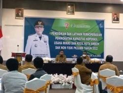 Pemkot Ambon Gelar Pendidikan dan Latihan Perkoperasian PK2UMK Tahun 2022