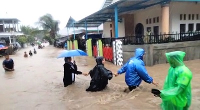 Ratusan Rumah dan Pasar di Kota Masohi Terendam Banjir