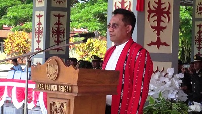 Pj Bupati Maluku Tengah Pimpin Upacara Peringatan HUT ke-65 Kota Masohi