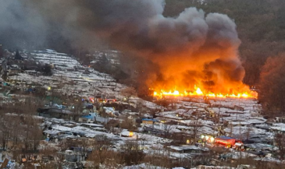 Kebakaran di Kota Kumuh Korea Selatan, 60 Rumah Terbakar dan 500 Orang Dievakuasi