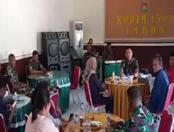 Membangun Silaturahmi, Dandim 1504 Ambon Sapa Insan Pers untuk Memperkuat Kolaborasi