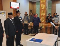 Pelantikan Tiga Penjabat Kepala Pemerintahan Negeri oleh Pj Sekda Malteng