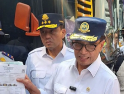 Menhub Sidak Kelaikan Jalan Bus Pariwisata