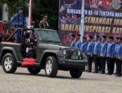 Kasdam XV Pattimura Pimpin Upacara HUT TNI ke-79