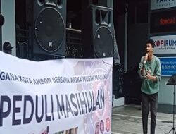 Arika Musik Maluku dan Tagana Ambon Galang Dana untuk Korban Konflik Masihulan