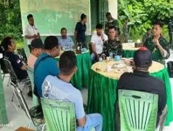 Bangun Kolaborasi, Kompi 735/Nawasena Gelar Coffee Morning Bersama Pers Aru