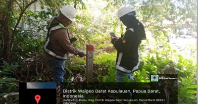 Pengecekan pal batas