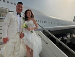 Pernikahan Viral di Langit, Influencer Gelar Resepsi di Pesawat Boeing 747
