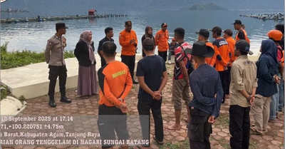 Tim Gabungan Kerahkan Penyelam Cari Nelayan Hilang di Danau Maninjau