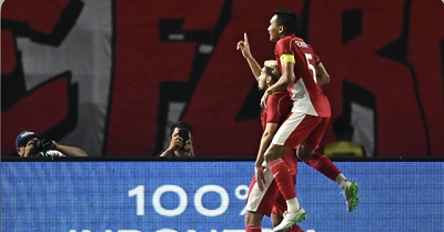 Garuda Perkasa, Indonesia Gilas Taiwan 6-0 di Surabaya