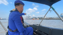 Kapal Bermuatan 3.000 Ton CPO Tenggelam di Sungai Musi, 10 Kru Selamat