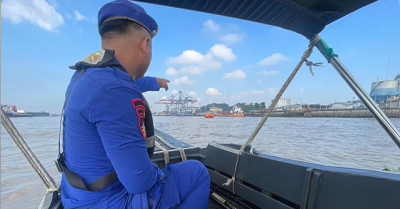 Kapal Bermuatan 3.000 Ton CPO Tenggelam di Sungai Musi, 10 Kru Selamat