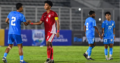 Garuda Muda Kalah 1-2 dari India di Laga Uji Coba Perdana