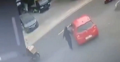 Polisi Buru Pengemudi Kabur Usai Isi Bensin di SPBU Rempoa