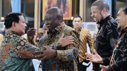 Prabowo dan Ramaphosa Kompak Berbatik di Jamuan Kenegaraan