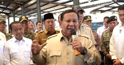 Prabowo: Tambang Ilegal di Bangka Belitung Rugikan Negara hingga Rp300 Triliun