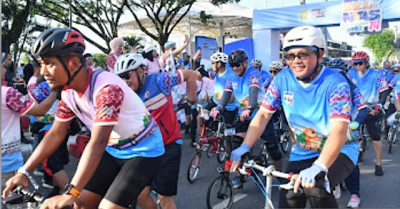 Ratusan Pesepeda Lipat Jelajahi Banjarmasin di Jamselinas 2025