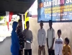 TNI di Kepulauan Aru Gelar Baksos Bagi Kaum Dhuafa dan Anak Yatim